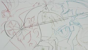 Salvador Dali (1904-1989) - La quête du Graal : La, Antiquités & Art