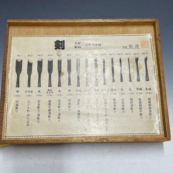Chokokuto Nomi | Chisels, Woodcarving Tools Wood Case -