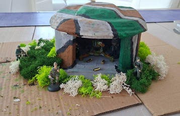 Hausser - Personnage jouet WW-II Atlantik wal Bunker met, Nieuw