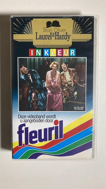 LAUREL & HARDY IN KLEUR: SCRAM! (VHS), Gebruikt