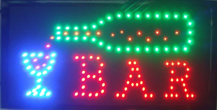 Bar drank cafe LED bord lamp verlichting lichtbak reclamebor, Huis en Inrichting, Lampen | Overige, Nieuw, Verzenden