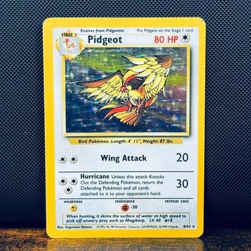 Pokémon Card - Pidgeot No Symbol Error - Holo 8 – Pokémon, Nieuw