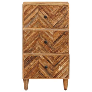 vidaXL Opbergkasten Bruin 40 x 33,5 x 75 cm Massief Mango, Verzenden, Nieuw