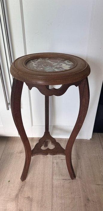 Plantentafel - Antieke Franse stijl houten plantenstand met, Antiquités & Art