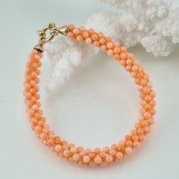 Koraal - Zilver, Verguld - Armband - CORALLO ROSATO