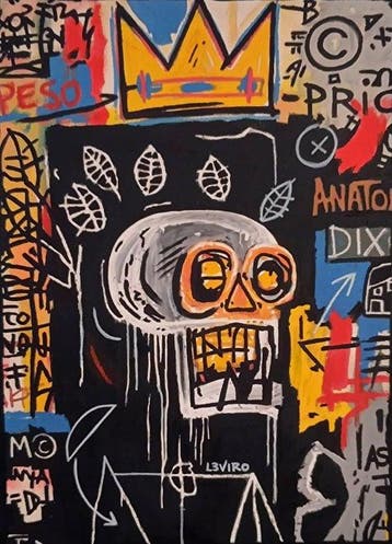 Le Viro (1983) - Libra (Original Artwork on canvas)