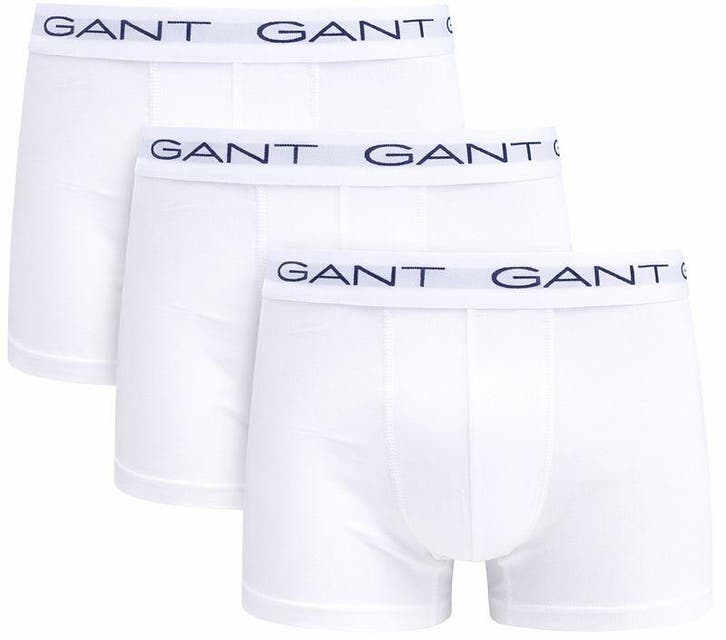 Gant Boxershorts Trunk 3-Pack Wit maat 3XL Heren, Kleding | Heren, Ondergoed, Wit, Boxer, Verzenden