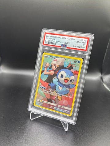 Pokémon - 1 Graded card - Piplup #239 Cosmic Eclipse Full, Nieuw