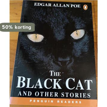 Penguin readers level 3 Edgar Allan Poe The black cat, Verzenden, Gelezen