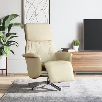 vidaXL Fauteuil verstelbaar met voetensteun stof, Verzenden, Nieuw
