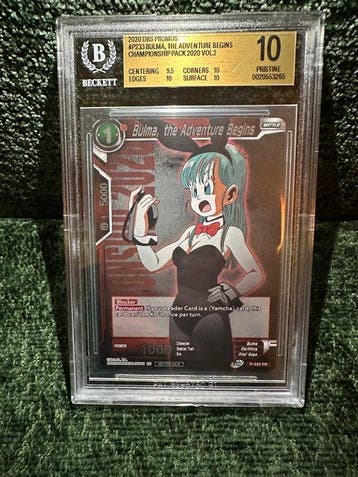 Bandai - 1 Graded card - Dragon Ball - Bulma P-233 Limited