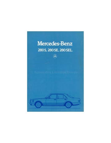 1982 MERCEDES BENZ S KLASSE BROCHURE NEDERLANDS, Nieuw