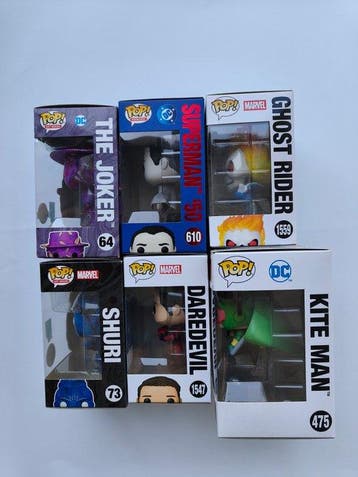 Funko - Funko Pop - Set Supereroi Marvel e DC (the Joker,