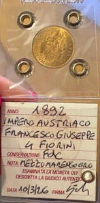 Oostenrijk. Franz Joseph I. 4 Florins/10 Francs 1892 /
