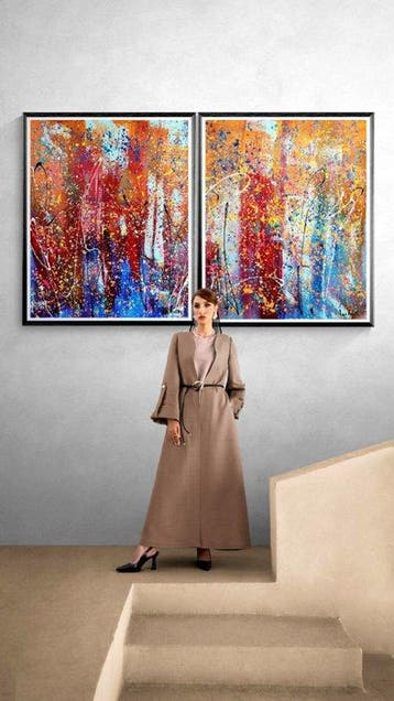 Luc Mora - Dance of the Pigments - XXL - Dyptich