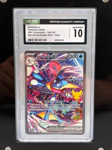 Pokémon - 1 Graded card - Greninja ex - 30th Celebration -