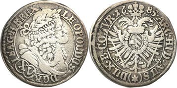 15 Kreuzer 1685, Habsburg Leopold I 1657-1705, Verzenden