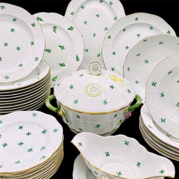 Herend - Eetservies (34) - Apponyi - Porselein - voor 6-12