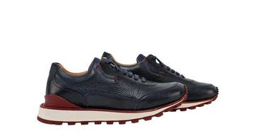 TESTONI - 5 UK - 39 IT - Moena Blue Sneaker Nabuk Calf +, Vêtements | Hommes, Chaussures