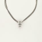 Collier avec pendentif - 14 carats Or blanc Diamant
