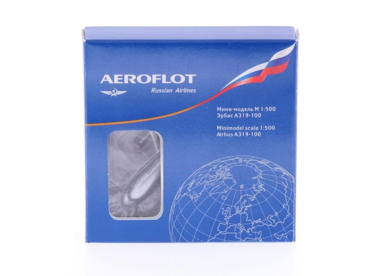 Schaal 1:500 Herpa 509091 Aeroflot Airbus A319-100 Reg. V..., Hobby en Vrije tijd, Modelbouw | Vliegtuigen en Helikopters, Zo goed als nieuw