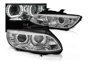 Xenon koplampen LED Angel Eyes Chrome geschikt voor BMW, Auto-onderdelen, Verzenden, Nieuw, BMW