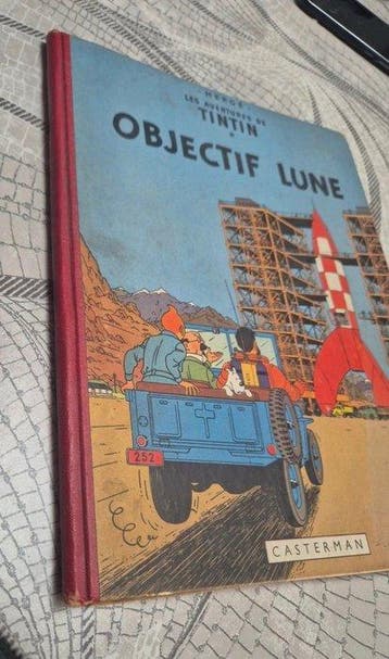 Tintin T16 - Objectif Lune (B8) - C - 1 Album - EO - 1953, Livres