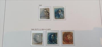 België 1849/1891 - Zeer mooie klassieke selectie nrs 1 t/m