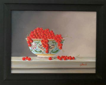 Ben Oude Breuil (1949) - Stilleven met Chinese kom en