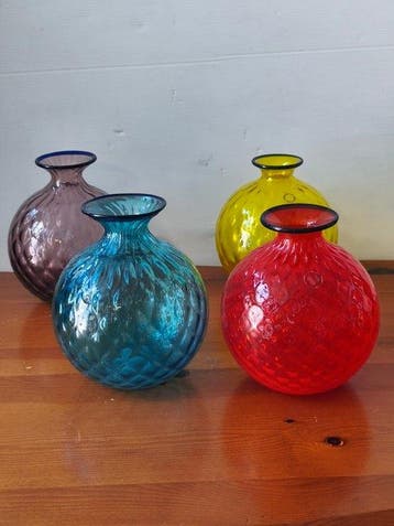 Venini - Vase (4) - Balloton - Verre de Murano
