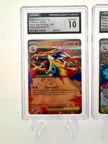 Pokémon - 2 Graded card - Mega Charizard Y ex & Mega, Nieuw