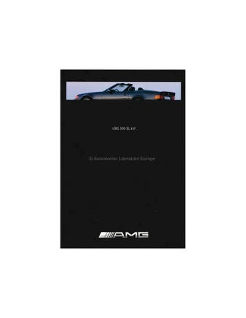 1990 MERCEDES BENZ 500 SL 6.0 AMG BROCHURE DUITS
