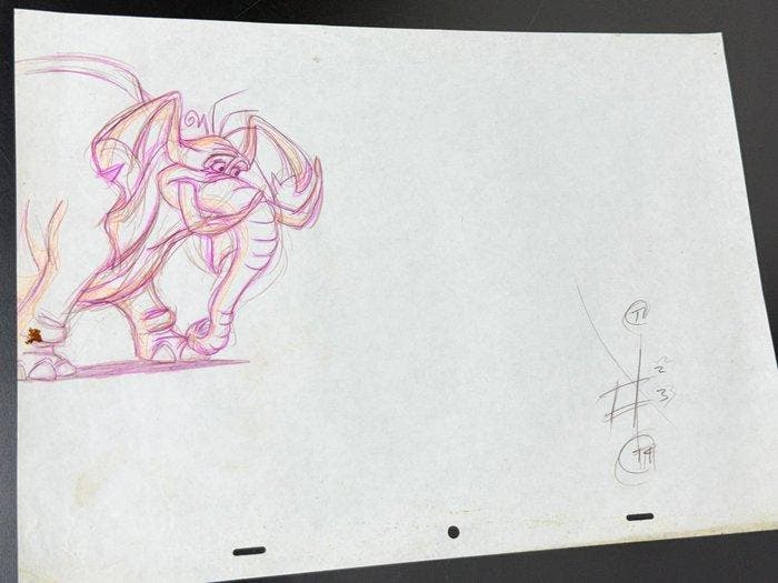 Walt Disney - Originele animatietekening (40 x 29 cm) - The, Verzamelen, Disney