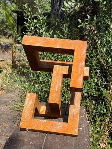 Ana Lucia B.M - Sculpture Corten - XL - No Reserve