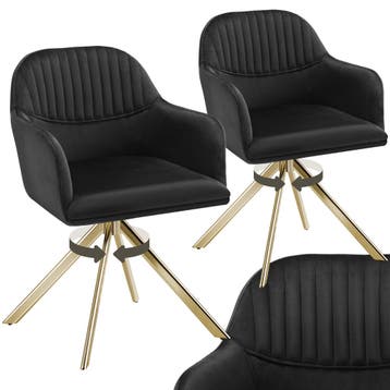 Lona fluwelen draaistoel met dikke vulling, Huis en Inrichting, Stoelen, Verzenden, Nieuw