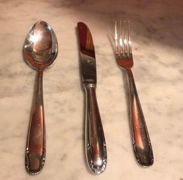 Bestekset voor 6 personen (18) - Verzilverd - Complete set