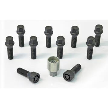 H&R Wielboutenset konisch M14x1.25 - Lengte 50mm - Zwart - 1, Verzenden