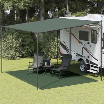 vidaXL Tenttapijt 300x400 cm HDPE groen, Verzenden, Nieuw