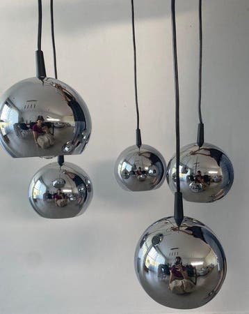 Massive - Plafondlamp - Metaal, Glas, Antiek en Kunst