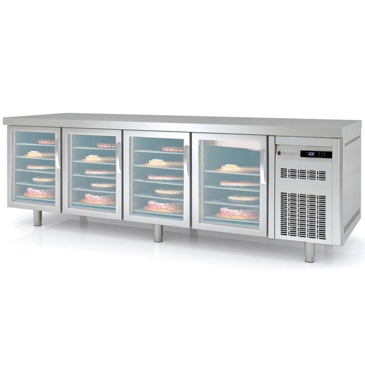 Bakkerij Koelwerkbank | 800 RANGE | 761L | 4 Glasdeuren, Articles professionnels, Horeca | Équipement de cuisine, Envoi
