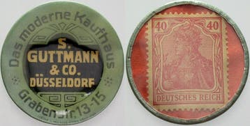 40 Pfennig ohne Jahr Duesseldorf Das Moderne Kaufhaus-gut..., Verzenden