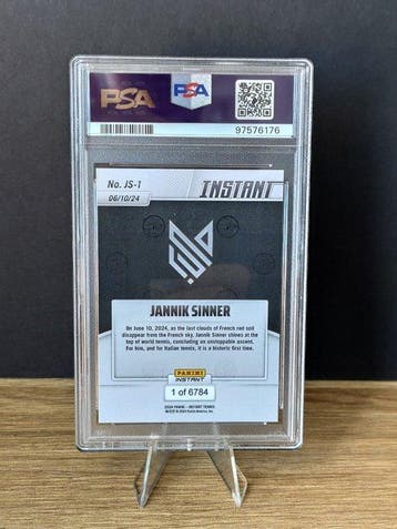 2024 Panini Instant Tennis Jannik Sinner /6784 Rookie #JS1 -, Nieuw