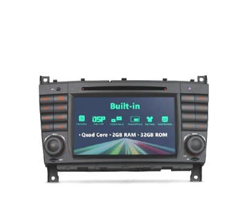 Autoradio Gps Android 10 Pour Mercedes C W203 Clk W209 G W46, Verzenden