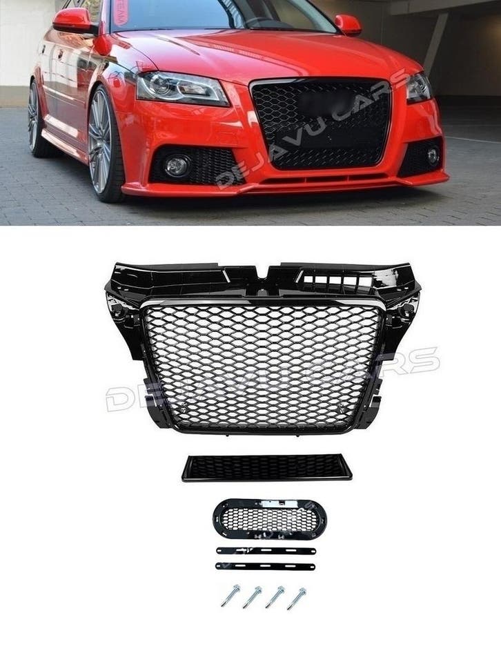 RS3 Look Front Grill voor Audi A3 8P / S line / S3 / RS3, Autos : Divers, Tuning & Styling, Enlèvement ou Envoi