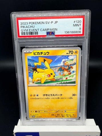 Pokémon - 1 Graded card - Pikachu SV-P 120 PSA 9 - Japanese, Nieuw