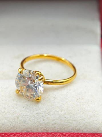 Zonder minimumprijs - Ring - 14 karaat Geelgouden ring van, Nieuw