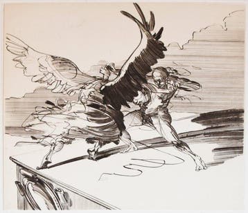 Claude Weisbuch (1927-2014) - Le combat de lange