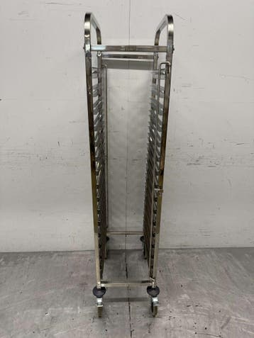 Chariot en acier inoxydable 16 x 1/1 GN gastronorm 173,5 cm, Verzenden
