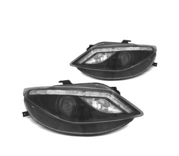 PHARES POUR SEAT IBIZA 6J 08-12 DAYLIGHT FOND NOIR, Verzenden