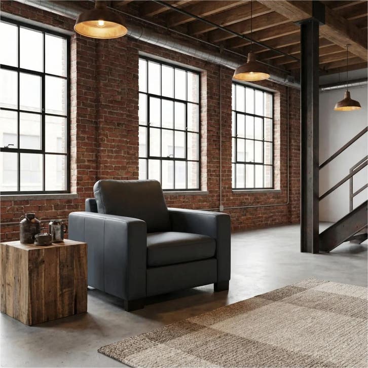 Leren fauteuil Energy, Huis en Inrichting, Fauteuils, 75 tot 100 cm, 75 tot 100 cm, Nieuw, Leer, Ophalen of Verzenden